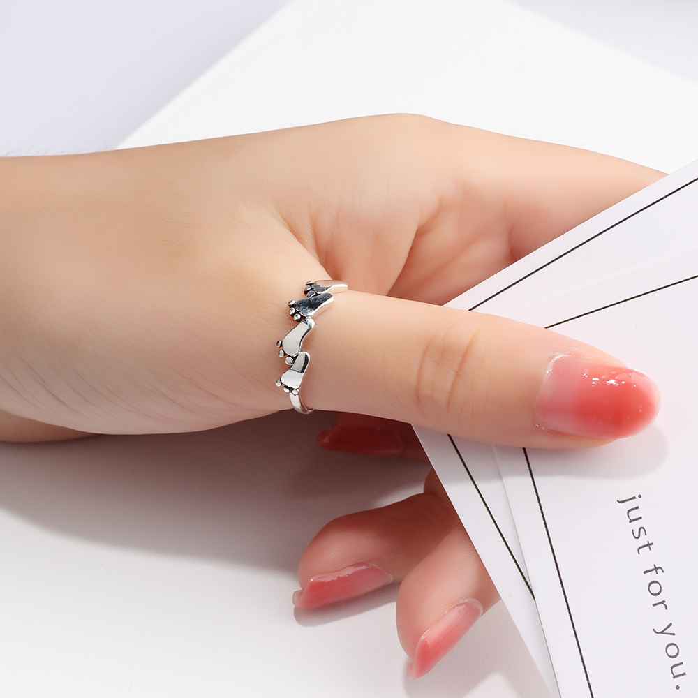 Baby child feet Sterling Silver Ring - Image 6