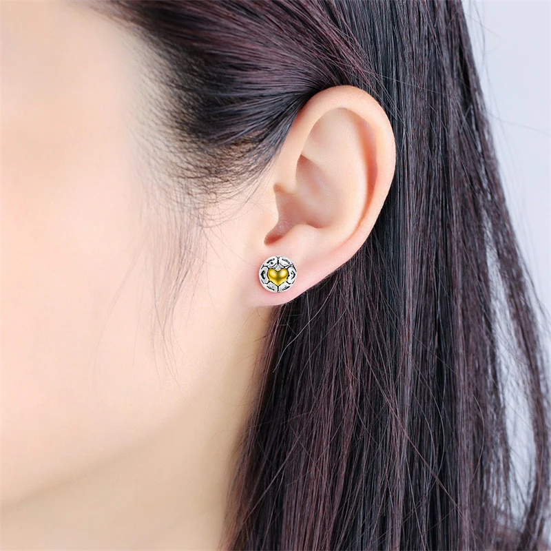 My True Love Sterling Silver stud Earrings - Image 6