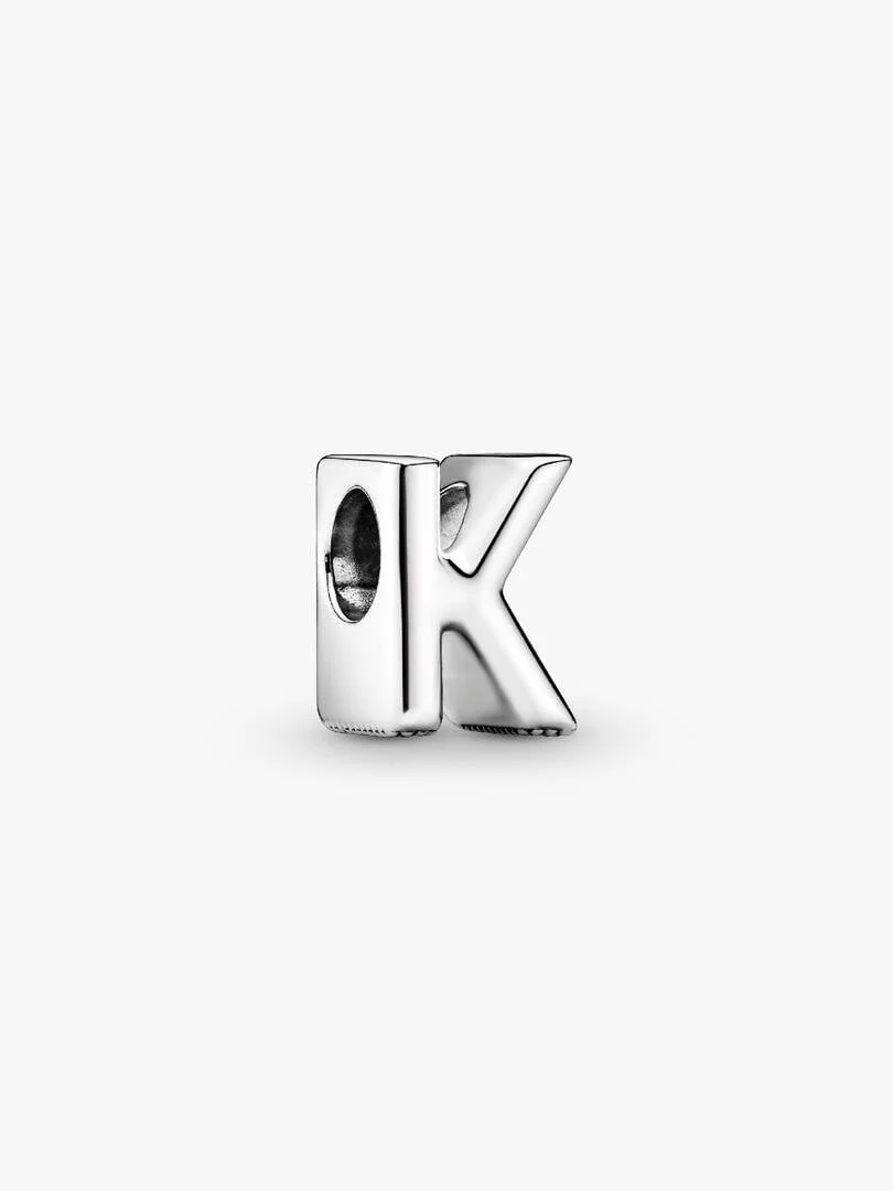 S925 Simple Alphabets A to Z Sterling Silver Charms Collection - Image 18